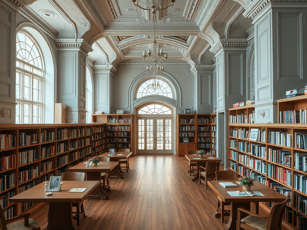 landwerk.ru | Кабинет библиотекаря с лестницей